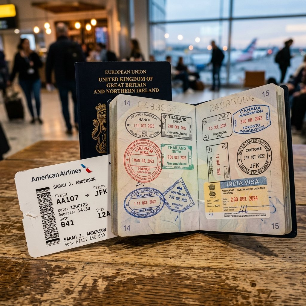 Passport and visa documents